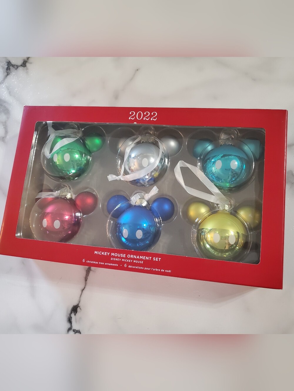 Hallmark Keepsake Disney Mickey Mouse Christmas Ornaments 2022 Set of 6